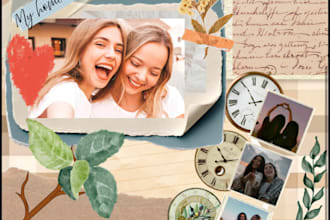 make a personalized digital scrapbook with a creative design