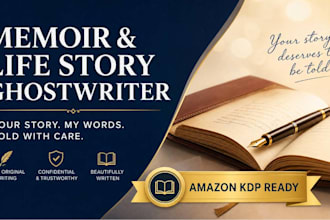 professionally ghostwrite your memoir, autobiography or biography