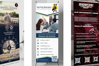 design sales trade show both, stand exhibition, backdrop, event roll up banner