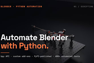 create custom blender python scripts and addons