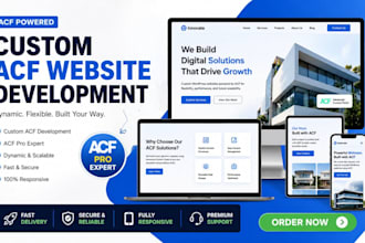develop dynamic wordpress website with acf pro elementor custom post types