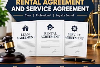 draft lease agreement, rental agreement and service agreement