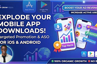 promote your mobile app to boost targeted downloads and ad revenue