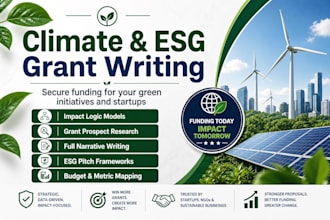 write climate change grant proposal for sustainability esg