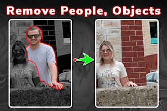 remove person, add object, edit photo in photoshop