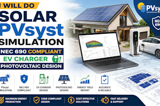 do solar pvsyst simulation nec 690 compliant ev charger photovoltaic design