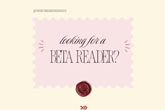 beta read your book and give detailed constructive feedback