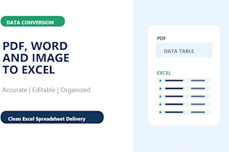 convert PDF word and image files to excel accurately