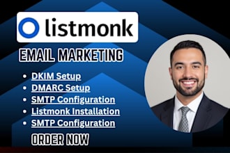 setup listmonk installation amazon ses setup docker postgresql spf dkim dmarc