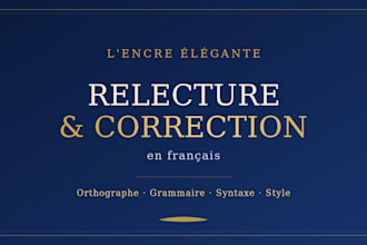 proofread and correct your french text