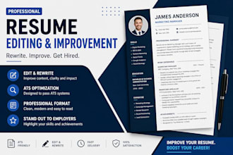 edit, rewrite and improve your resume professionally