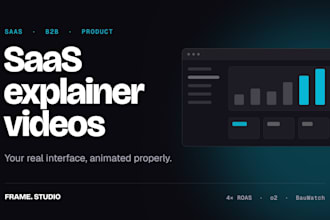 create a saas explainer video with custom UI animation
