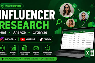 do youtube instagram tiktok influencer research