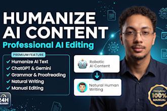 humanize, edit and proofread ai generated content
