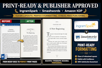 format your paperback book for ingramspark and smashwords