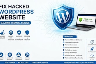do wordpress malware removal and security hardening