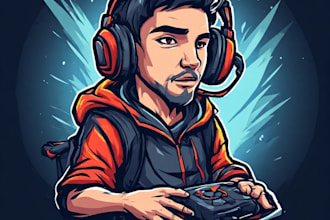 create a gaming or sports mascot logo