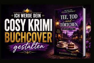 dein cosy krimi buchcover gestalten