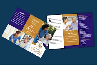 design medical homecare pharmacy healthcare health and fitness flyer brochure