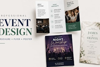 design a professional event brochure, hotel or real estate brochure that convert
