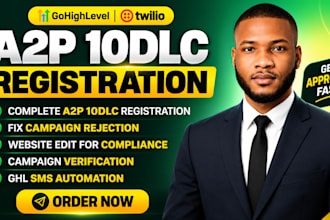 do twilio a2p gohighlevel a2p 10dlc registration CRM automation CRM expert