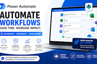build power automate workflows, powerapps and sharepoint automation solutions