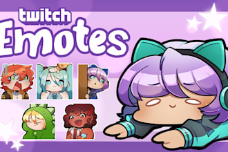 draw a custom emote for twitch, youtube, and discord
