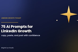 send you 75 ai prompts for linkedin growth PDF pack