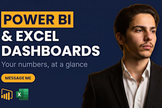 build a power bi or excel business dashboard, KPI report or trading journal