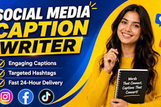write social media content and catchy captions