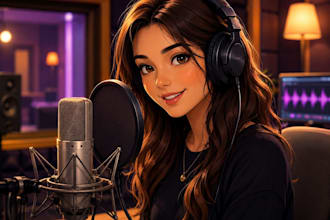 record a professional female voice over for ads, videos and podcasts