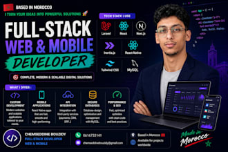 create a full stack web and mobile application
