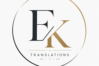 translate english to german and italian manually