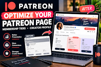 optimize your patreon page, member tiers, and creator profile