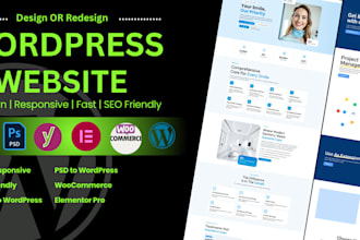 create a custom wordpress website using elementor pro