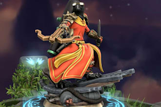 design a custom model for you on hero forge within two weeks