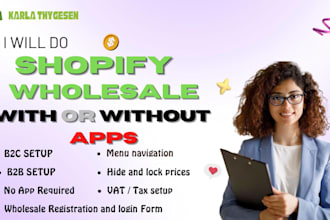 do shopify wholesale channel b2b b2c on your shopify store without shopify app