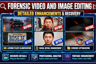 forensic image editing, photo restoration video enhancement and editing analysis