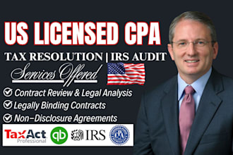 do CPA tax return review, back tax resolution, irs tax audit, irs negotiation