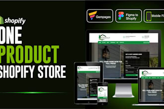 design high converting one product shopify store using figma to replo gempages