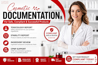 toxicology report stability report ingredient review cpnp for cosmetic product