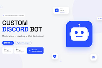 create a discord bot with leveling, moderation and more