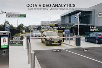 develop cctv video analytics, face recognition and vehicle surveillance system