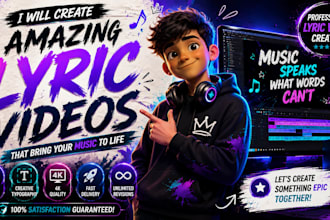 create awesome animated lyric video