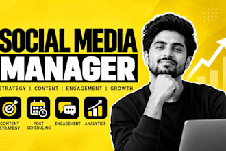 be your social media marketing manager and content creator