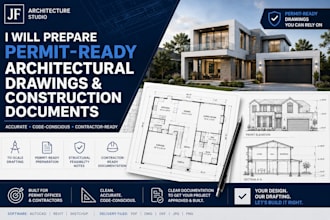 prepare permit ready architectural drawings and construction documents