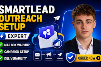 setup smartlead cold email outreach mailbox warmup and email deliverability