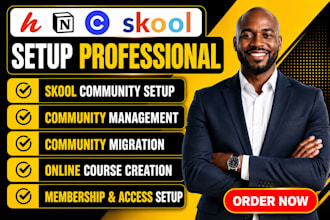 skool community setup skool community setup skool online community skool manager