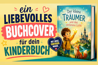 ein liebevolles buchcover for dein kinderbuch gestalten