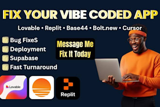 fix bugs in your lovable, replit, base44, or boltnew app